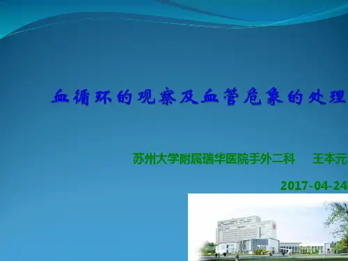血循环的观察和血管危象的处理