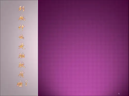 脑胶质瘤ppt课件