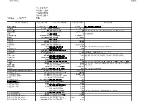 插齿刀参数设计计算