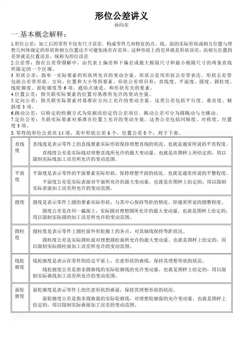 形位公差讲义