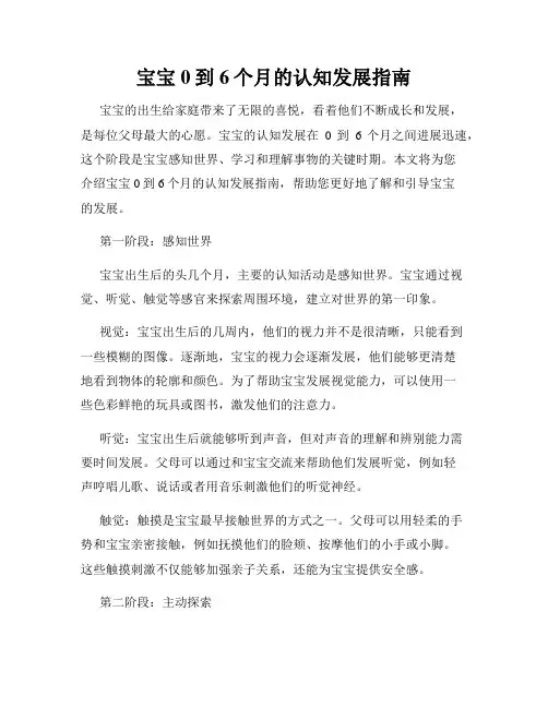 宝宝0到6个月的认知发展指南