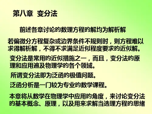 变分法第八章