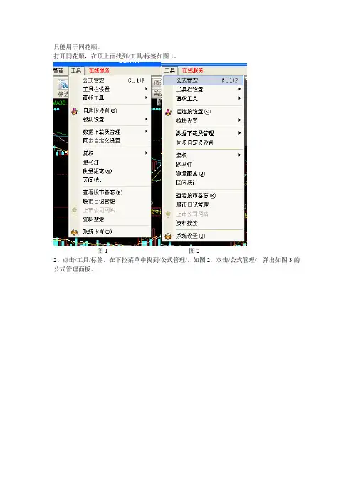 极准的同花顺公式使用说明书