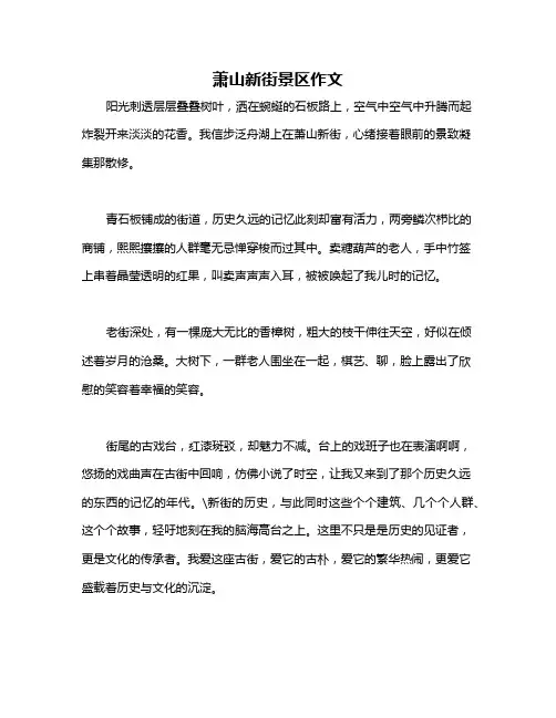 萧山新街景区作文