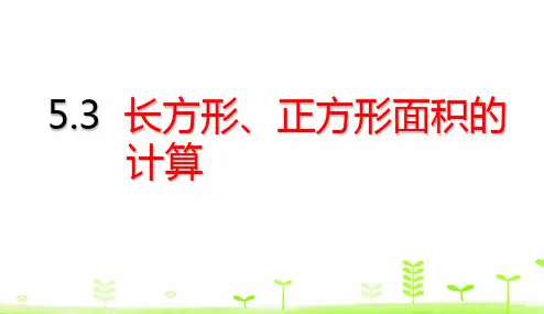 《长方形、正方形面积的计算》PPT—人教版小学数学长方形、正方形面积的计算精品课件1