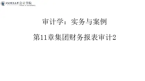 集团财务报表审计2