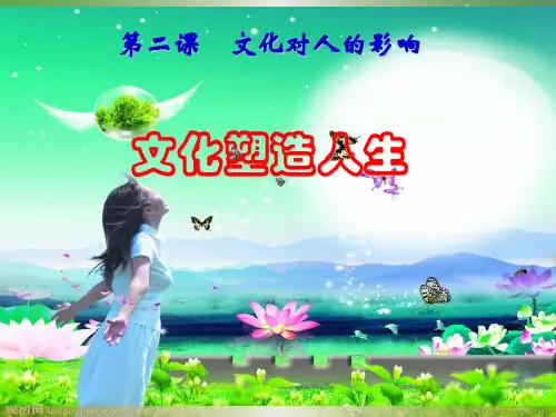 高中政治人教版必修二第一单元第二课第二框 文化塑造人生PPT(共44张)