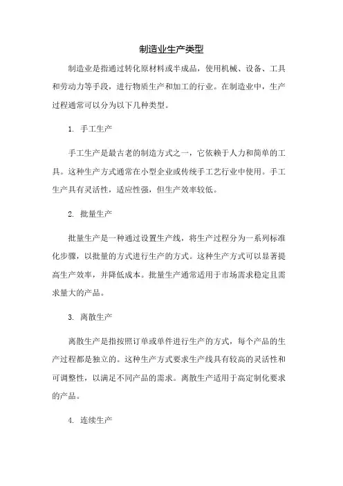制造业生产类型