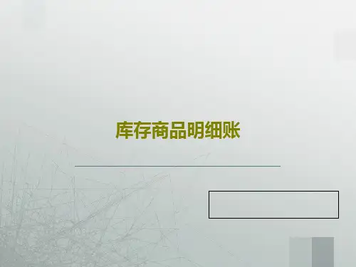 库存商品明细账共40页文档