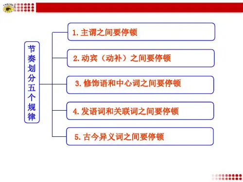文言文阅读知识框架