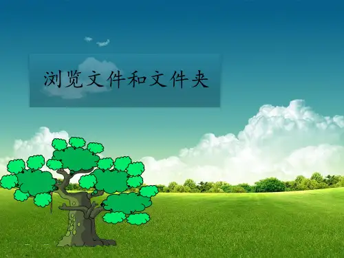 第一册信息技术课件-浏览文件和文件夹北京版