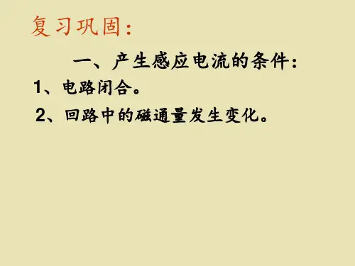 4.3楞次定律精品(含动画)及练习PPT课件