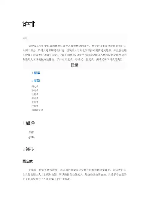 炉排