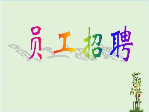 人力资源-员工招聘(PPT-49页)