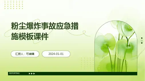 粉尘爆炸事故应急措施模板课件