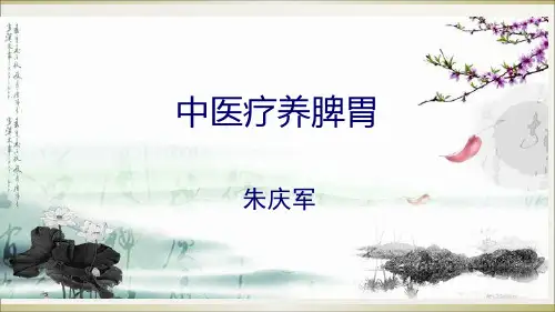 中医疗养脾胃-ppt课件