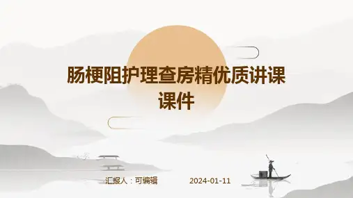 肠梗阻护理查房精优质讲课课件