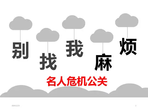 危机公关实践案例PPT课件