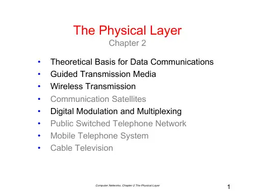 计算机网络英文版课件-第2章 The Physical Layer