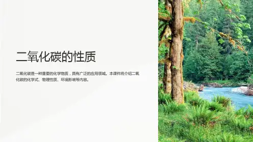 二氧化碳的性质ppt课件