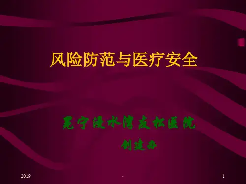风险防范与医疗安全ppt课件