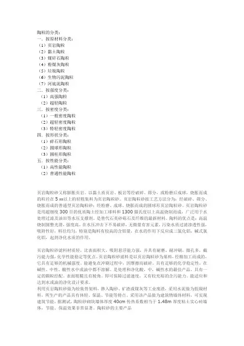 陶粒简介