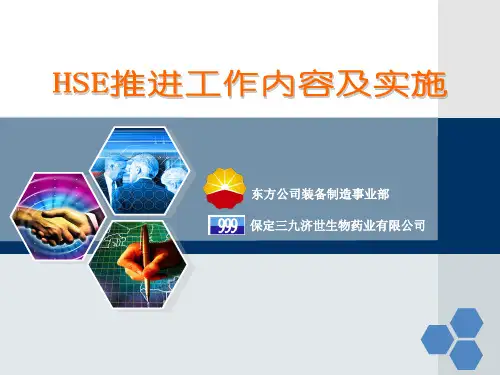 HSE推进内容及实施