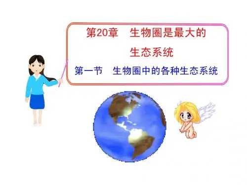 第10单元 第26章 第一节 生物圈中的各种生态系统(苏教版八年级下) 2