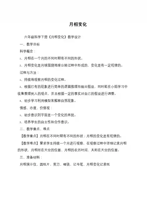 月相变化