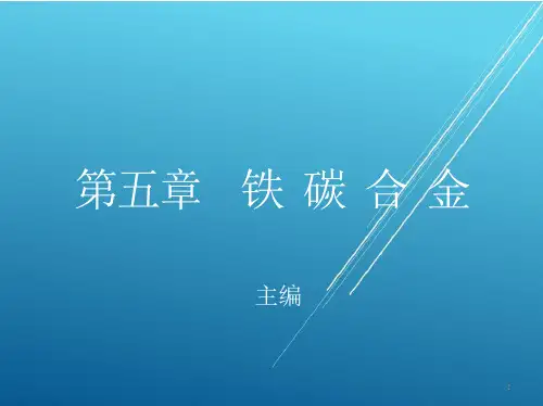 金属材料与热处理第五章-铁-碳-合-金ppt课件