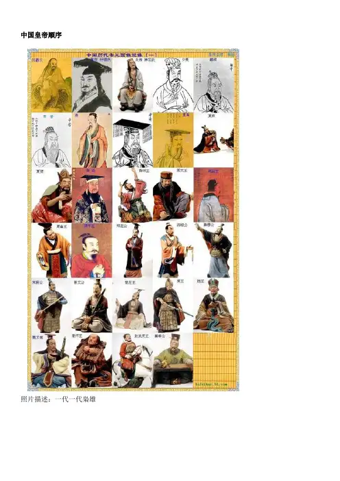 中国皇帝图文