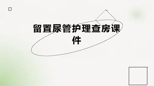 留置尿管护理查房课件
