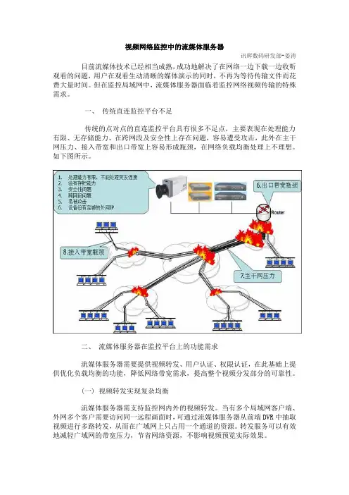 视频网络监控中的流媒体服务器