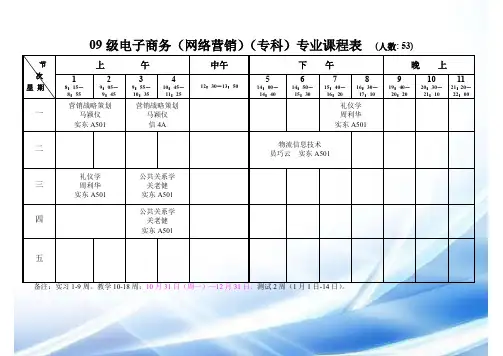 2011-2012(1)专科课表