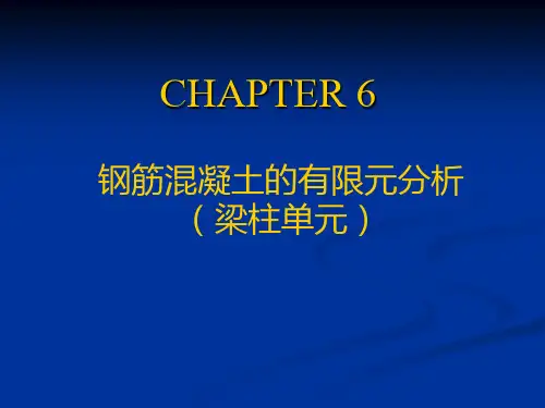 part6-钢筋混凝土结构的有限元分析2-杆系精品资料