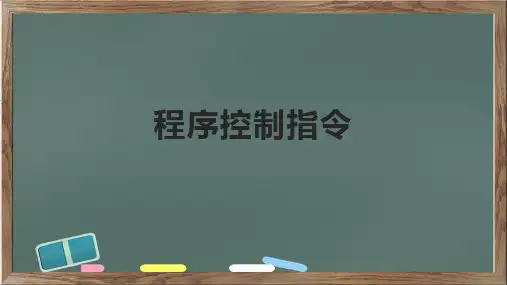程序控制指令