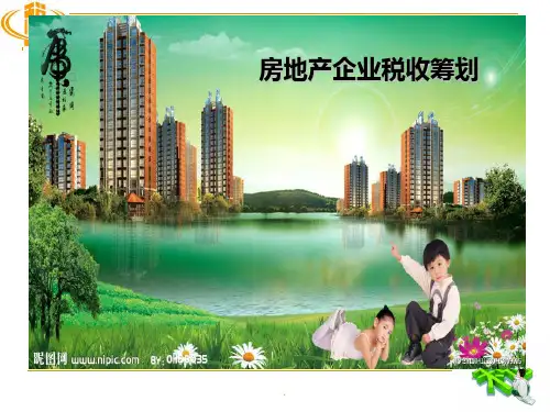 房地产企业税收筹PPT课件