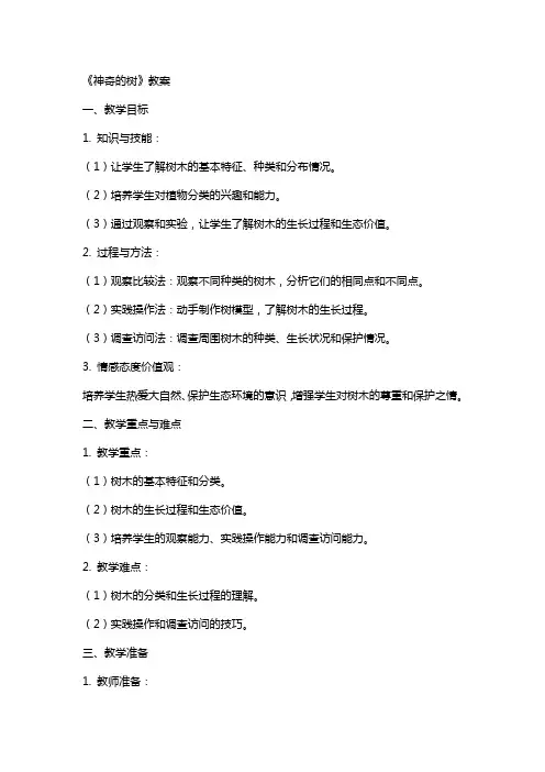 《神奇的树》教案