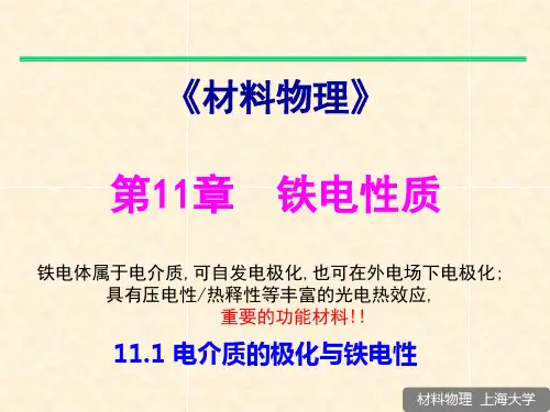 材料物理2010第4章11-1自发电极化与铁电性-110223