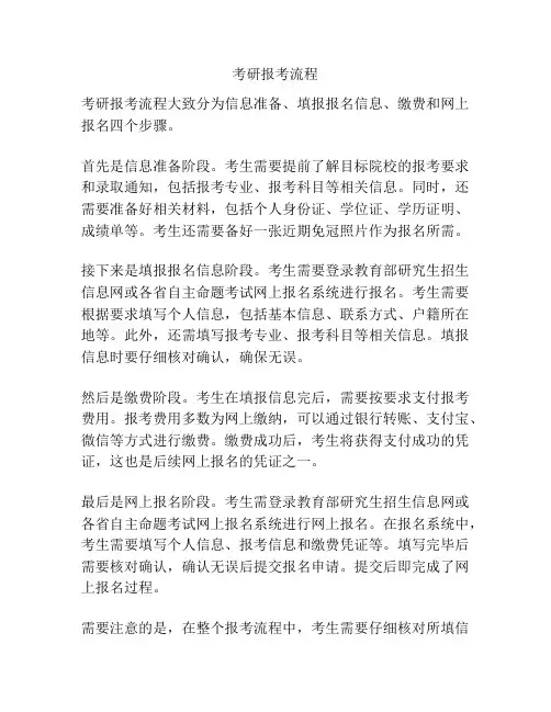 考研报考流程
