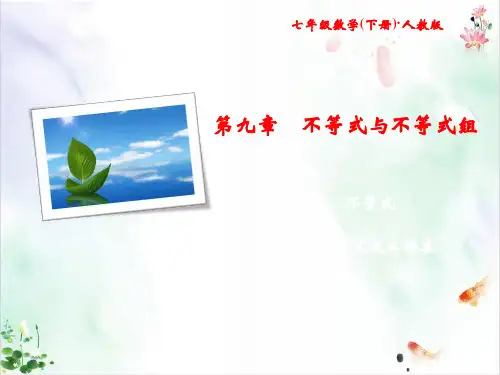 《不等式与不等式组》ppt完美课件