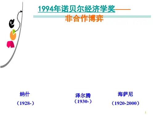 博弈论 第三章 市场竞争博弈