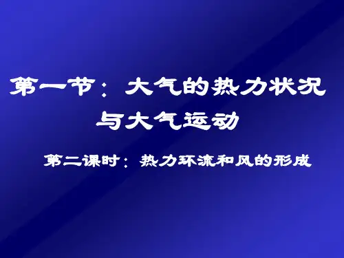 【高中地理】热力环流和风的形成ppt