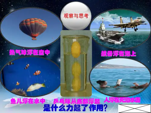 苏科版物理八年下10.4浮力 (共12张PPT)