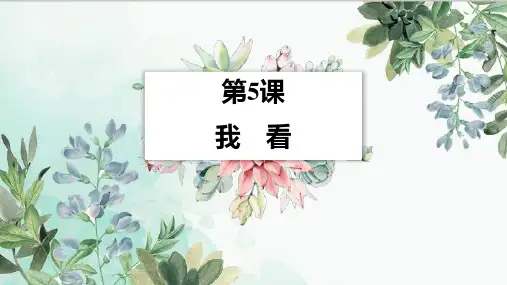 部编版九年级语文上册《我看》PPT优秀教学课件