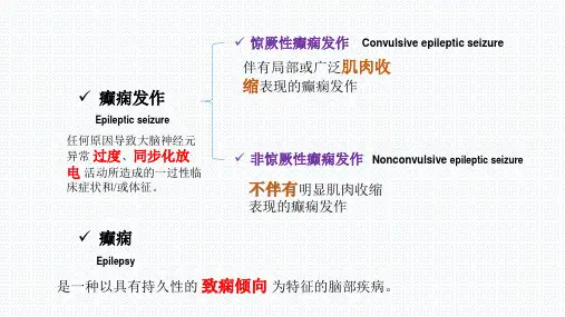 儿童癫痫持续状态的处理课件