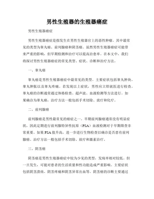 男性生殖器的生殖器癌症
