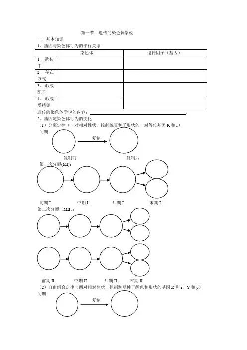 遗传的染色体学说