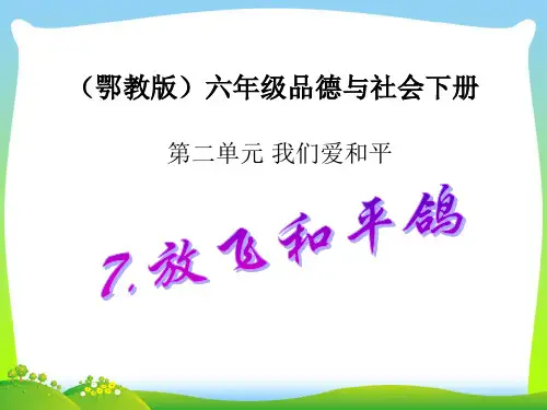 放飞和平鸽-课件