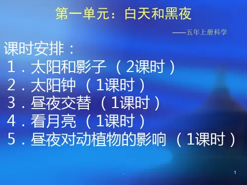 白天和黑夜PPT课件